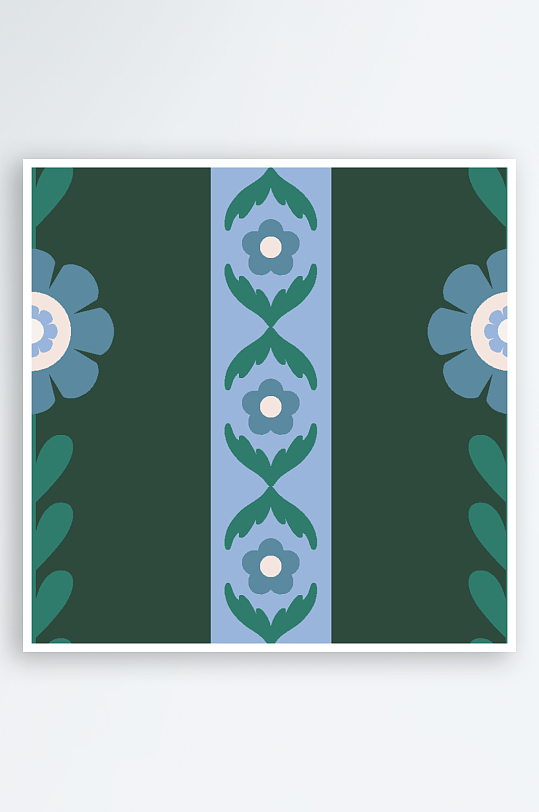 创意矢量简约花卉背景设计-众图网