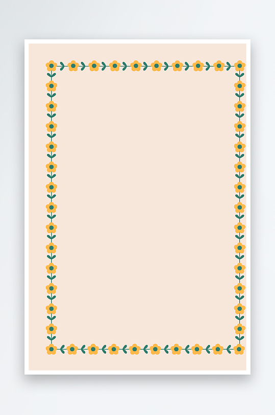 创意矢量花卉边框元素-众图网