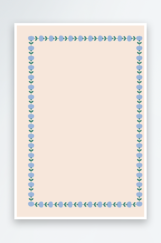 创意矢量花卉边框元素-众图网