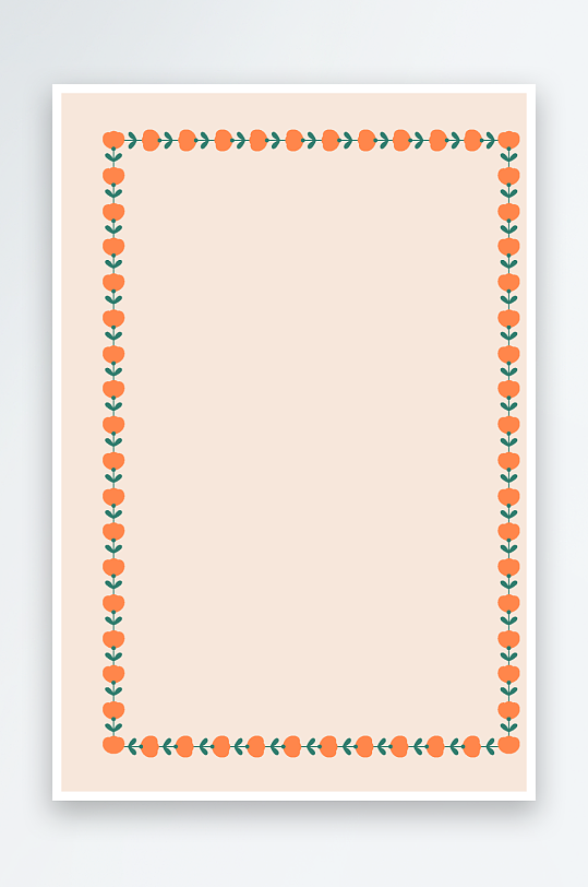 创意矢量花卉边框元素-众图网