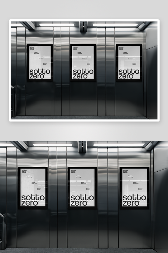 广告牌户外样机模板应用-众图网