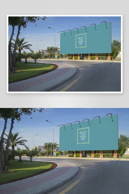 广告牌户外样机模板应用-众图网