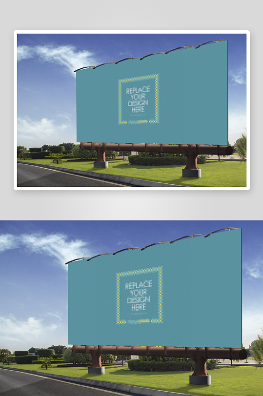广告牌户外样机模板应用-众图网