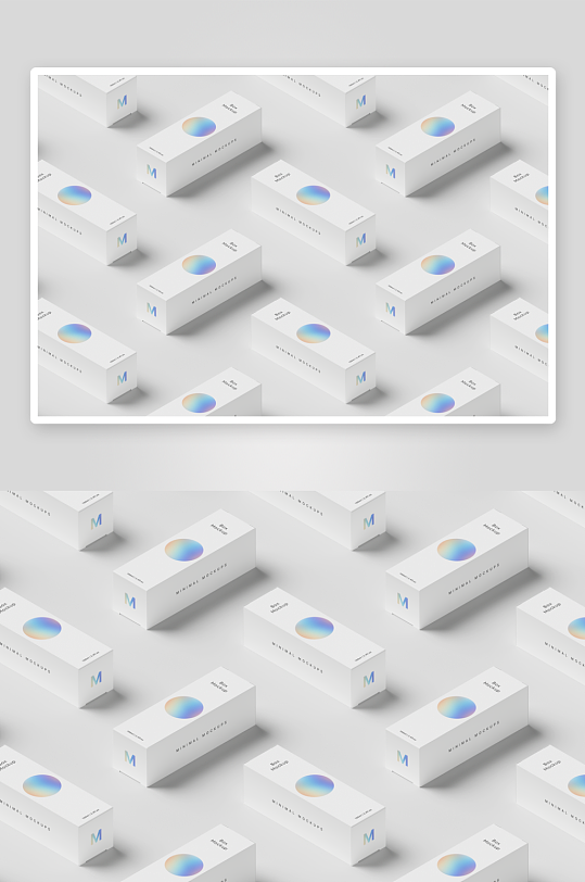 包装盒场景样机模板-众图网