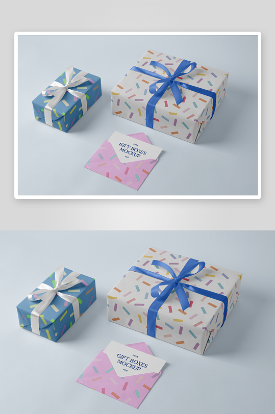 包装盒场景礼品样机模板-众图网