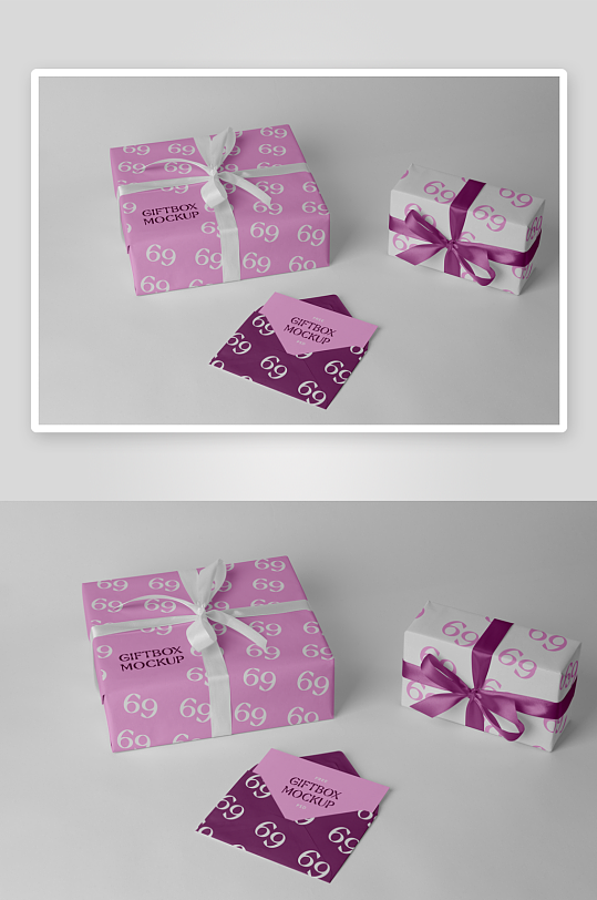 包装盒场景礼品样机模板-众图网