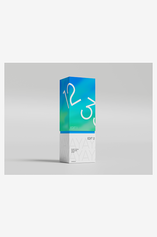 包装盒场景样机模板-众图网