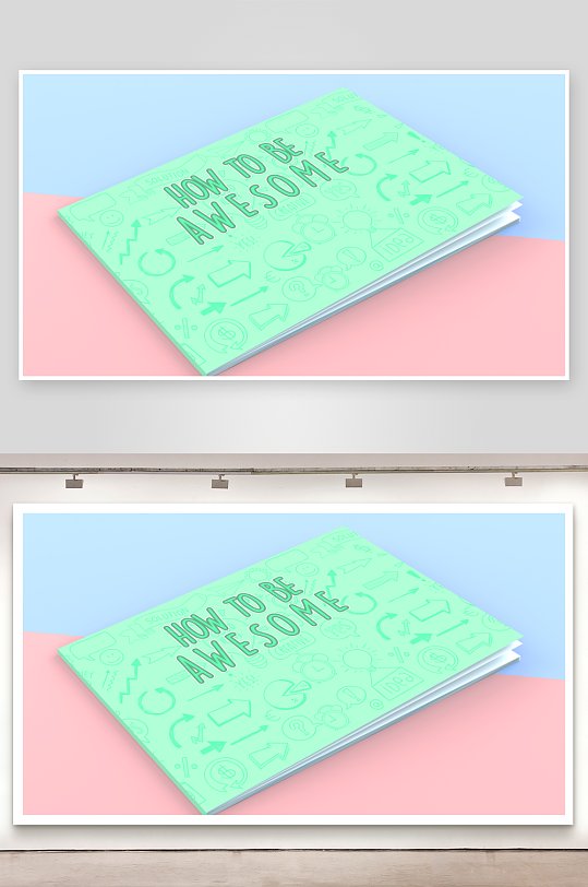 画册宣传册样机模板-众图网