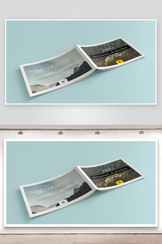 画册宣传册样机模板-众图网