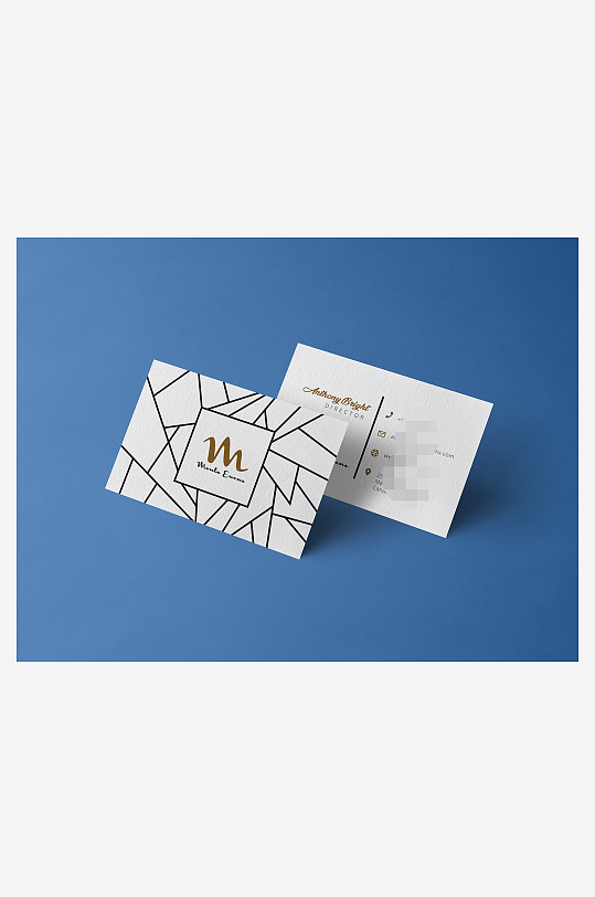 名片卡片场景展示vi样机模板-众图网