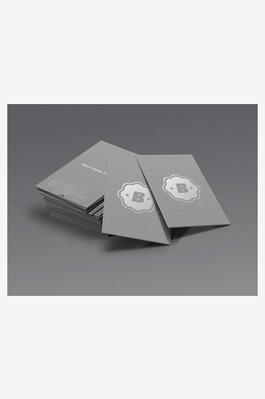 名片卡片场景展示vi样机模板-众图网