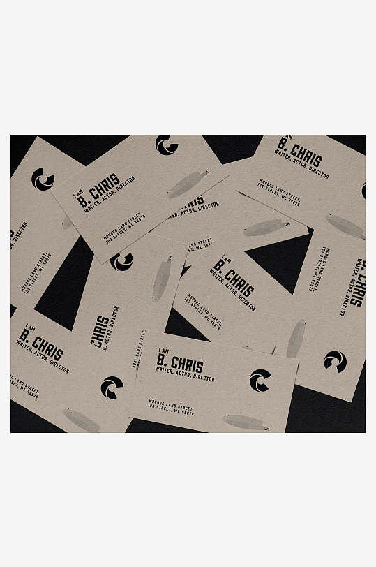 名片卡片场景展示vi样机模板素材-众图网