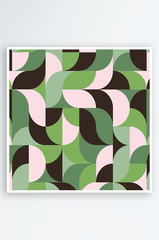 矢量简约几何图案背景-众图网