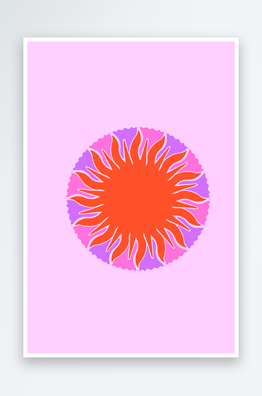 复古潮流图案矢量背景-众图网