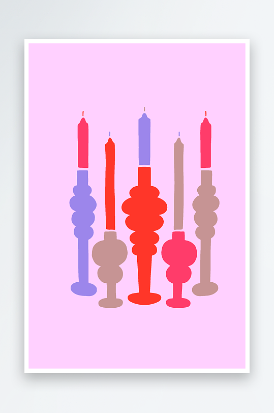 复古潮流图案背景素材-众图网