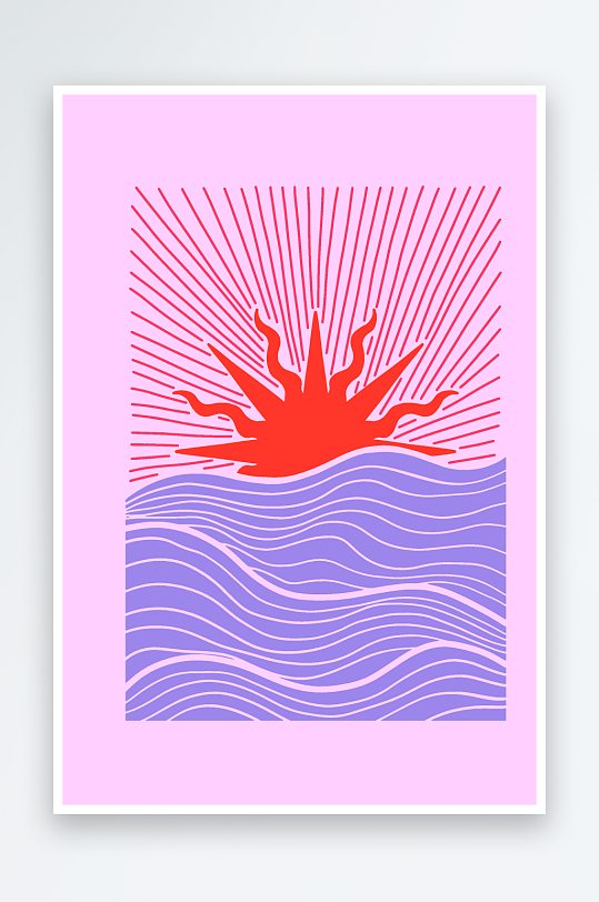 复古潮流图案背景素材-众图网