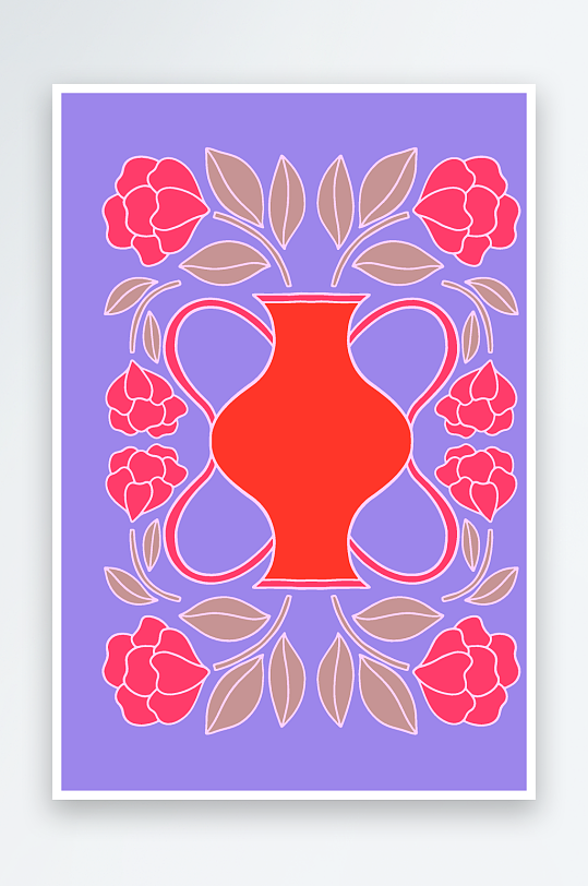 复古潮流图案背景素材-众图网