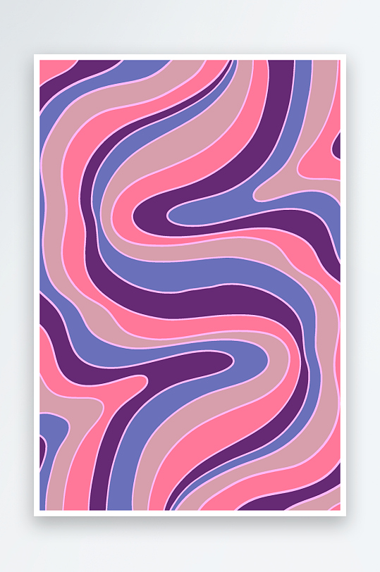 复古潮流图案矢量背景素材-众图网