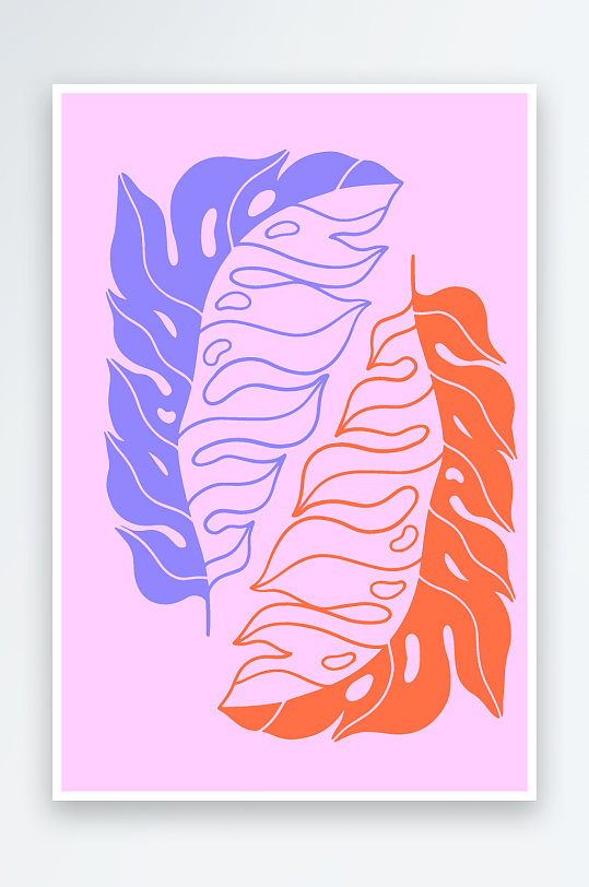 复古潮流图案矢量背景素材-众图网