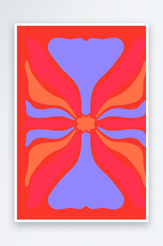 复古潮流图案矢量背景素材-众图网