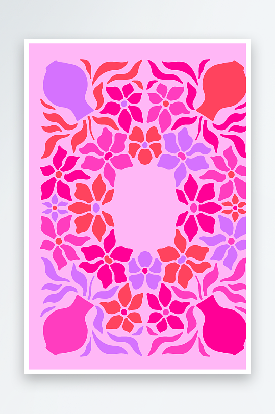 复古潮流图案矢量背景-众图网