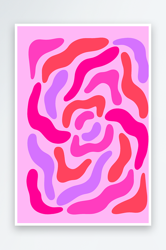 复古潮流图案矢量背景-众图网