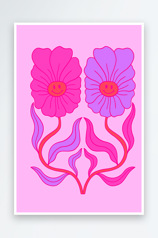 复古矢量潮流图案背景素材-众图网