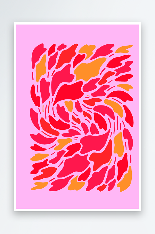 复古矢量潮流图案背景素材-众图网