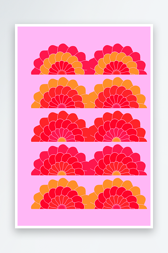 复古矢量潮流图案背景素材-众图网