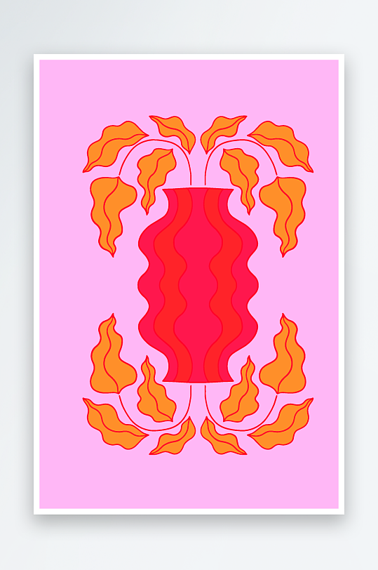 复古矢量潮流图案背景模版-众图网