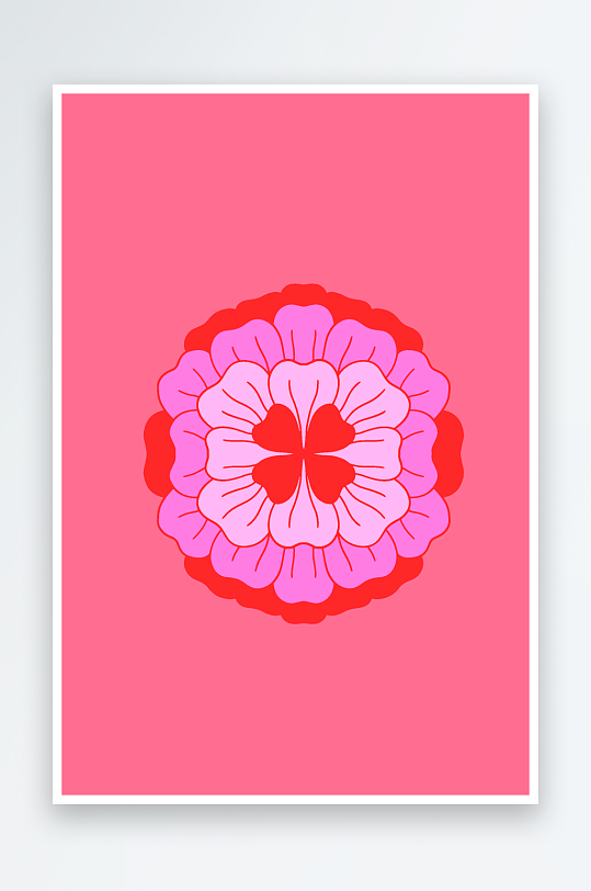 复古矢量潮流图案背景模版-众图网