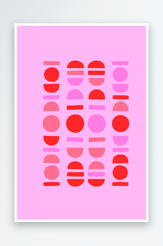 复古简约矢量潮流图案背景模版-众图网