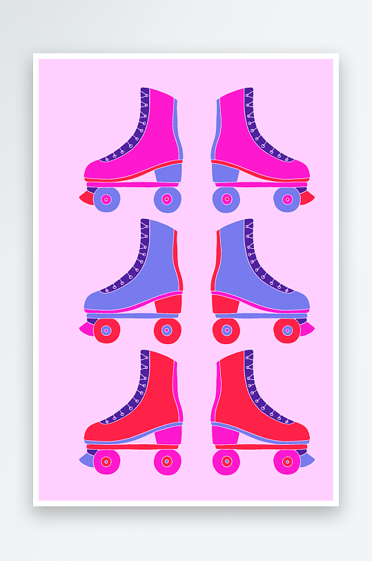 复古简约矢量潮流图案背景-众图网