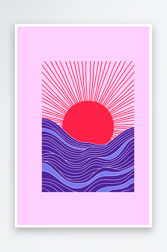 复古潮流图案矢量背景-众图网