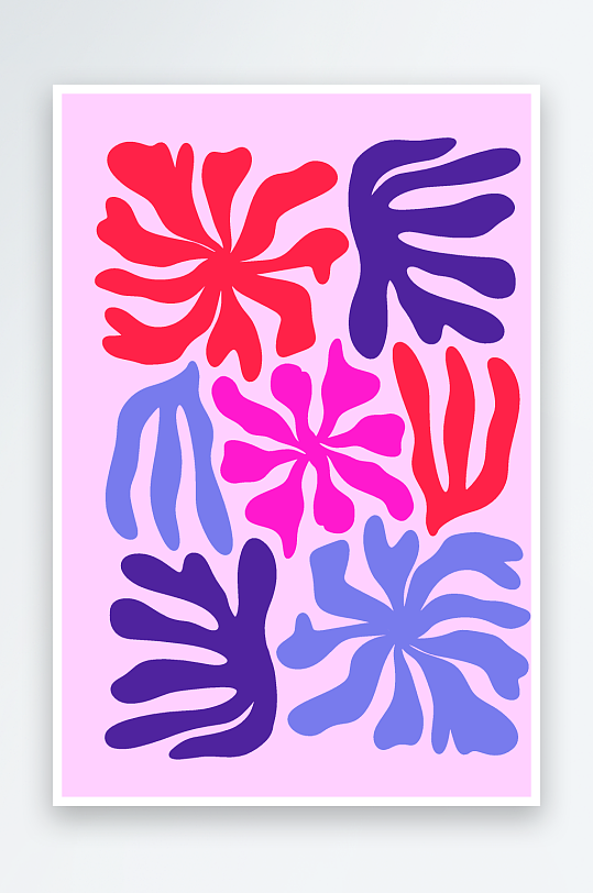 复古潮流图案矢量背景-众图网