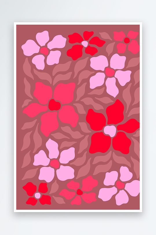 复古潮流图案矢量背景-众图网