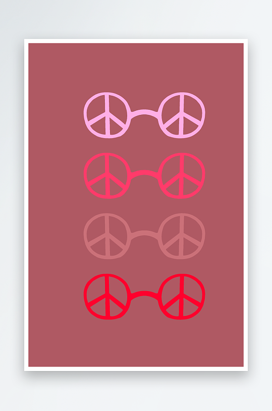 复古潮流图案矢量背景-众图网