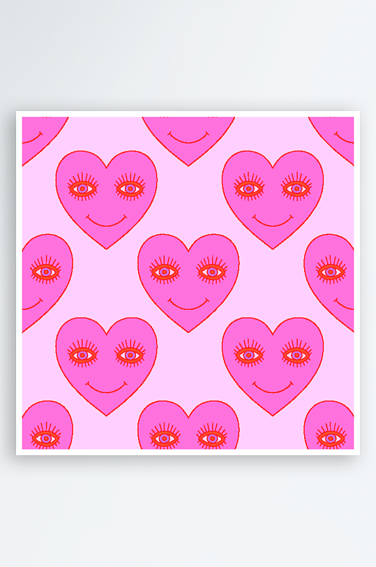 复古潮流图案矢量背景模版-众图网