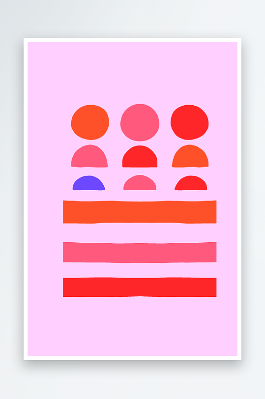 矢量复古潮流图案背景-众图网