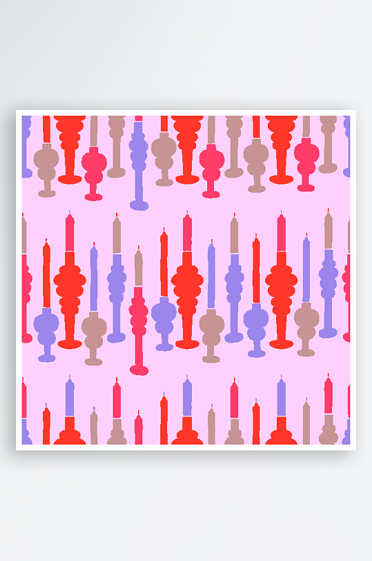 矢量复古潮流图案背景素材-众图网