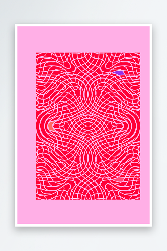 矢量复古潮流图案背景素材-众图网