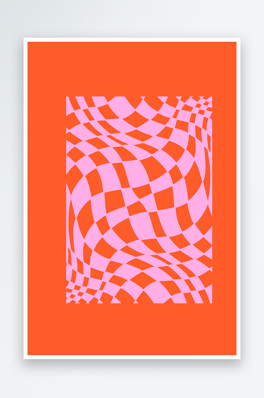 矢量复古潮流图案背景素材-众图网