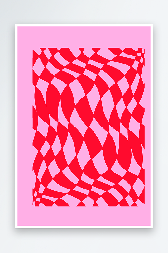 矢量复古潮流图案背景模版-众图网