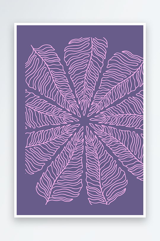 矢量复古潮流图案背景模版-众图网