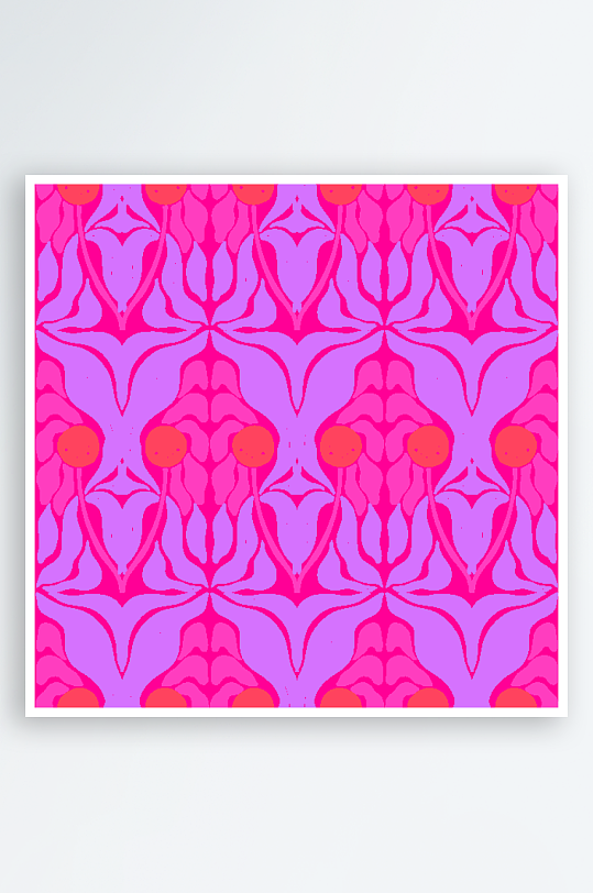 矢量复古潮流图案背景-众图网