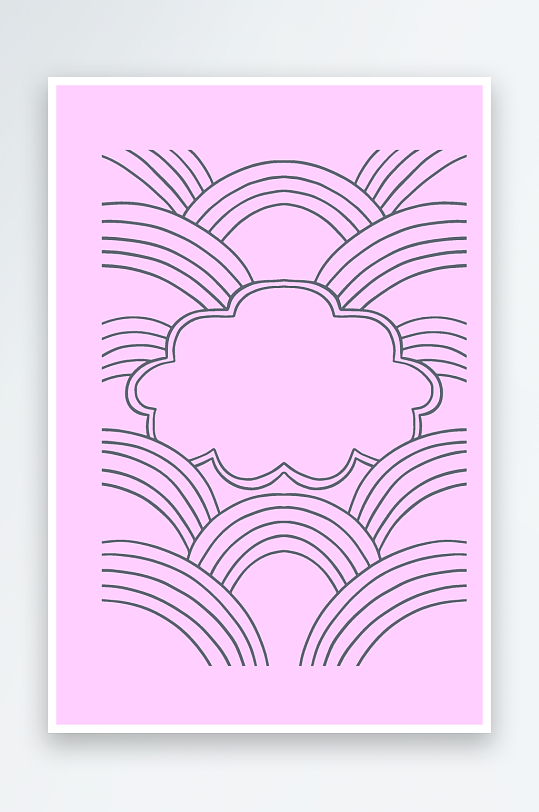 矢量复古潮流图案背景-众图网