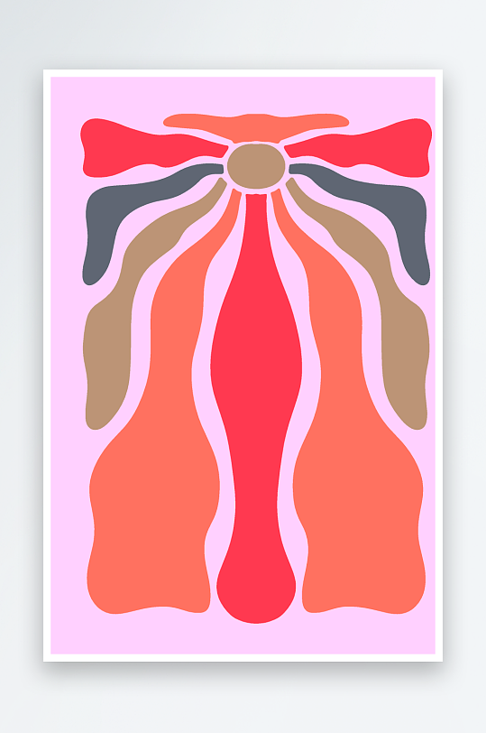 矢量复古潮流图案背景-众图网