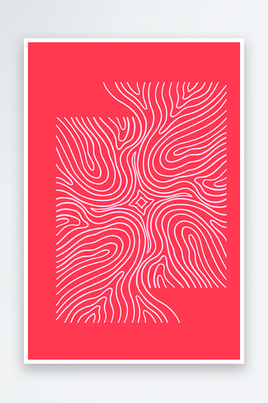 矢量简约复古潮流图案背景-众图网