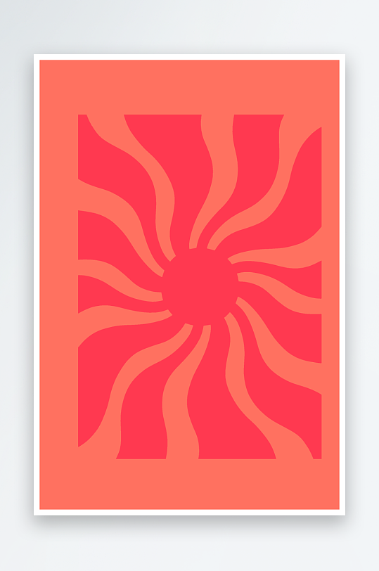 矢量简约复古潮流图案背景-众图网