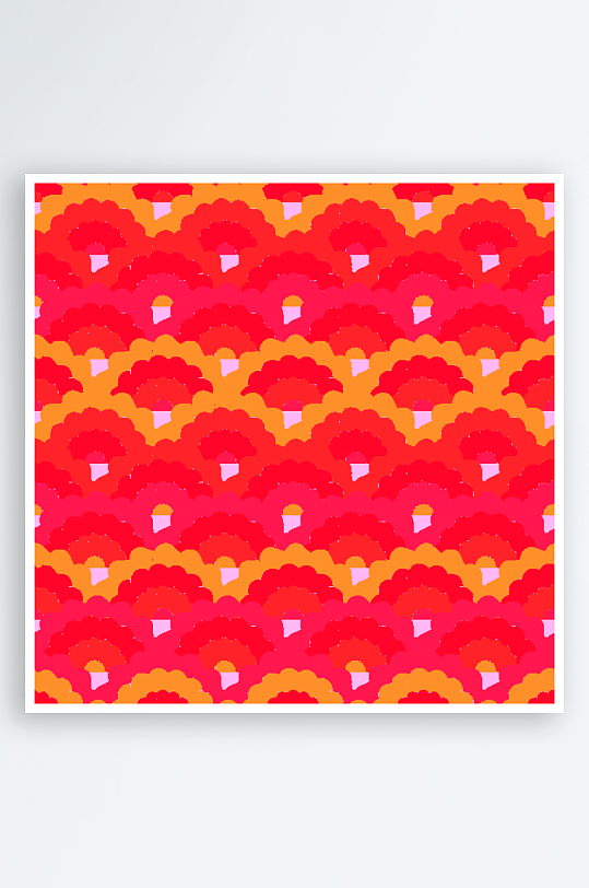 矢量简约复古潮流图案背景-众图网